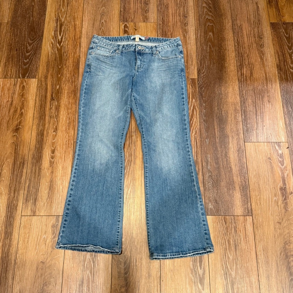 Candies VTG Womens Size 9 Med Wash Bootcut Jeans Embroidered‎ Back Pockets Studs